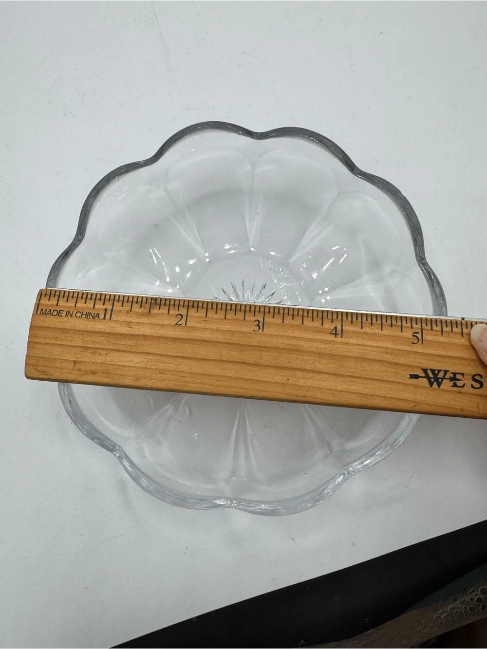 Vintage Heisey Clear Glass Dish/Bowl Pattern Unknown